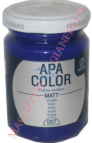 VASO VETRO ACRILICO APA COLOR 150 ml VIOLETTO